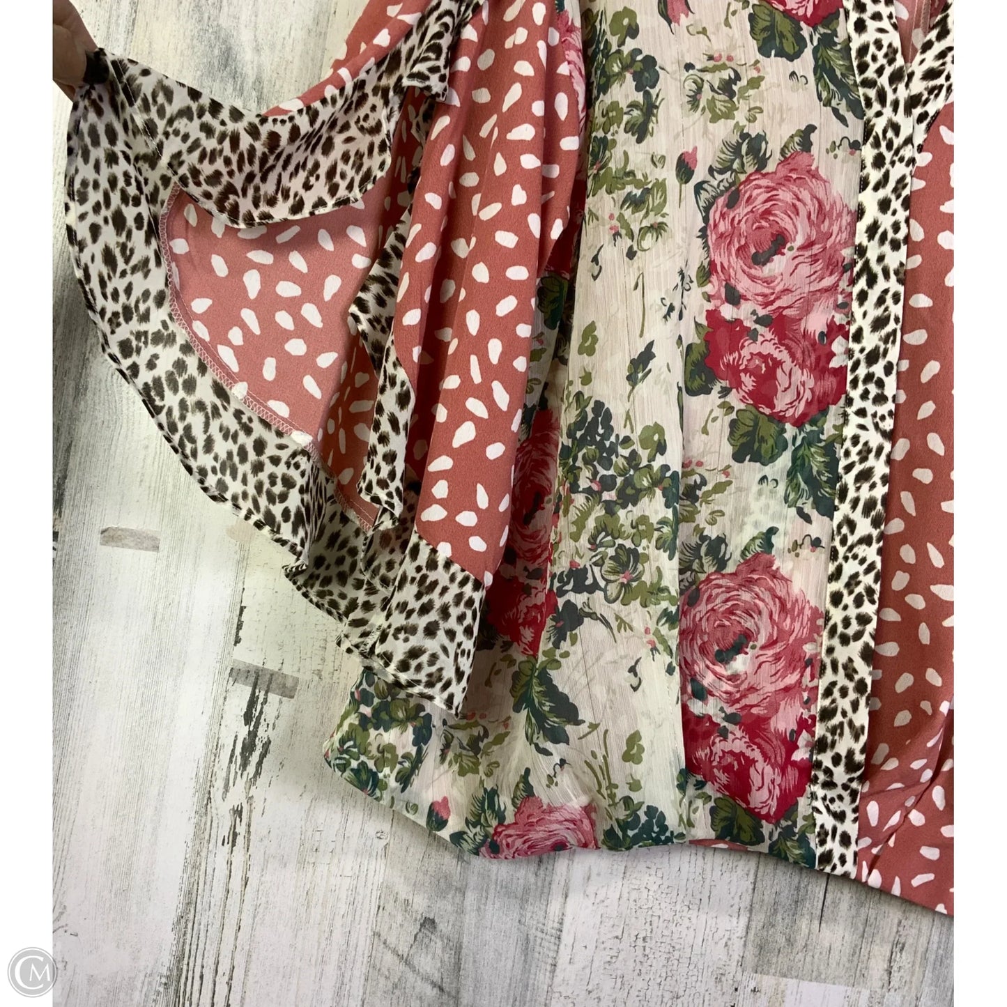Blouse 3/4 Sleeve By Umgee In Animal Print, Size: S