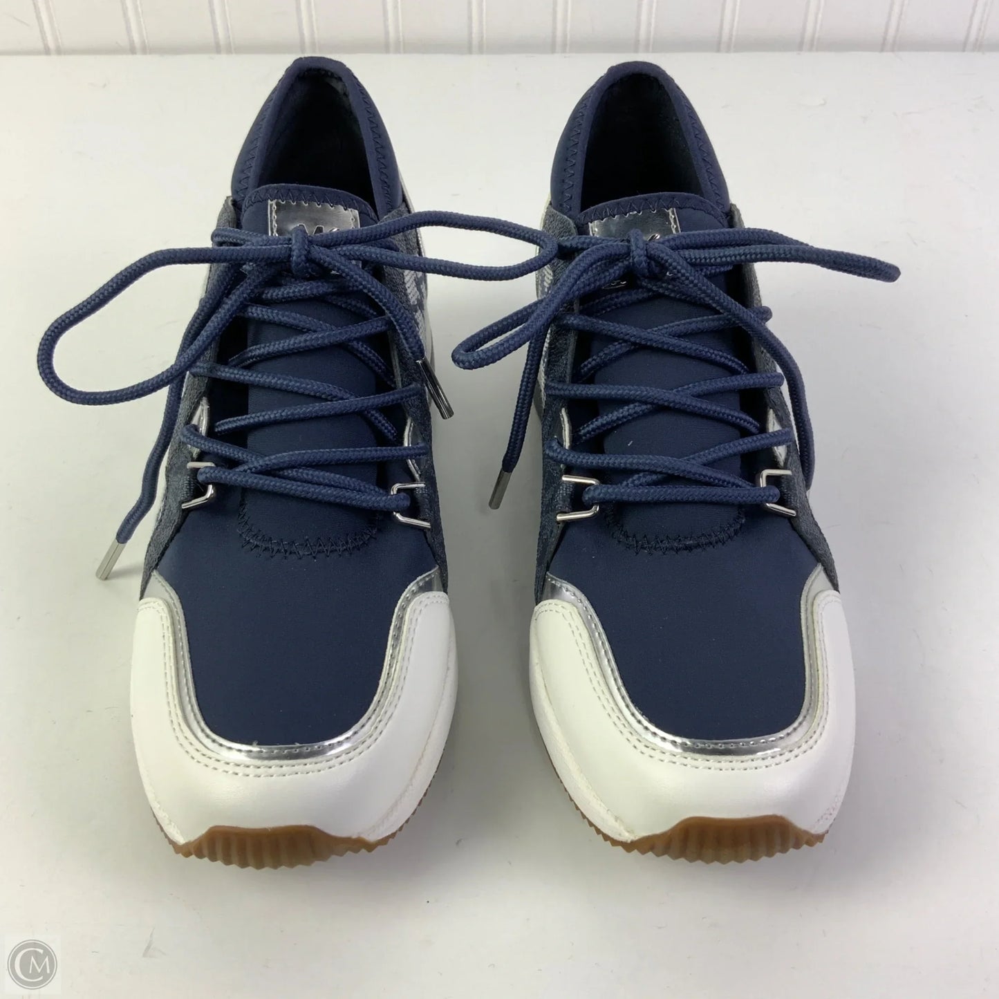 Shoes Sneakers Platform By Michael By Michael Kors In Blue & White, Size: 6.5