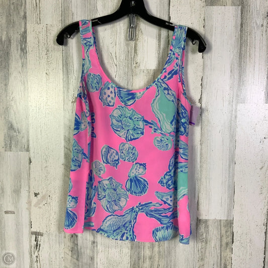 Top Sleeveless Designer By Lilly Pulitzer In Blue & Pink, Size: S
