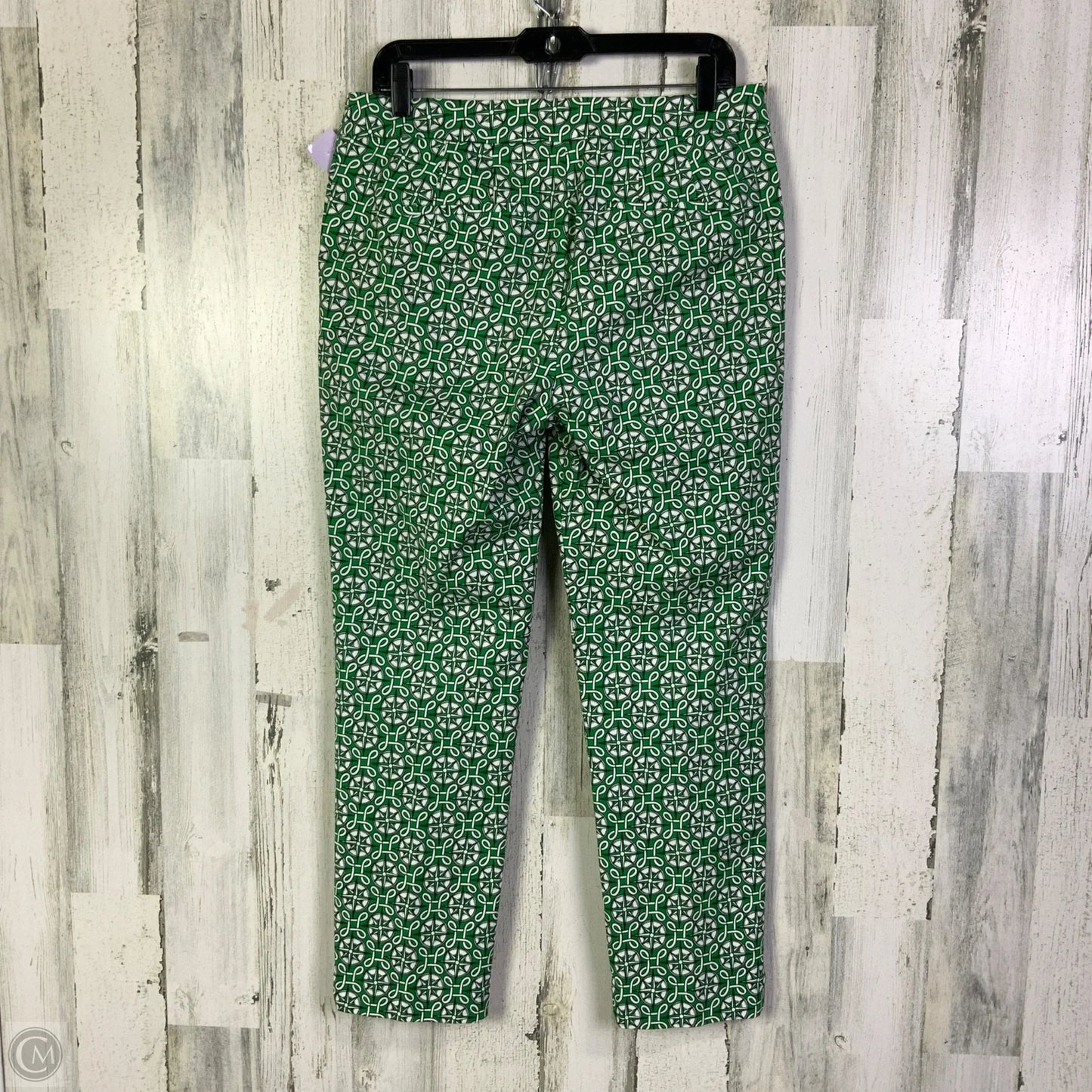 Pants Dress By Boden In Green & White, Size: 8
