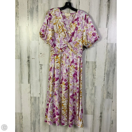 Dress Party Long By Melloday In Pink & White, Size: L