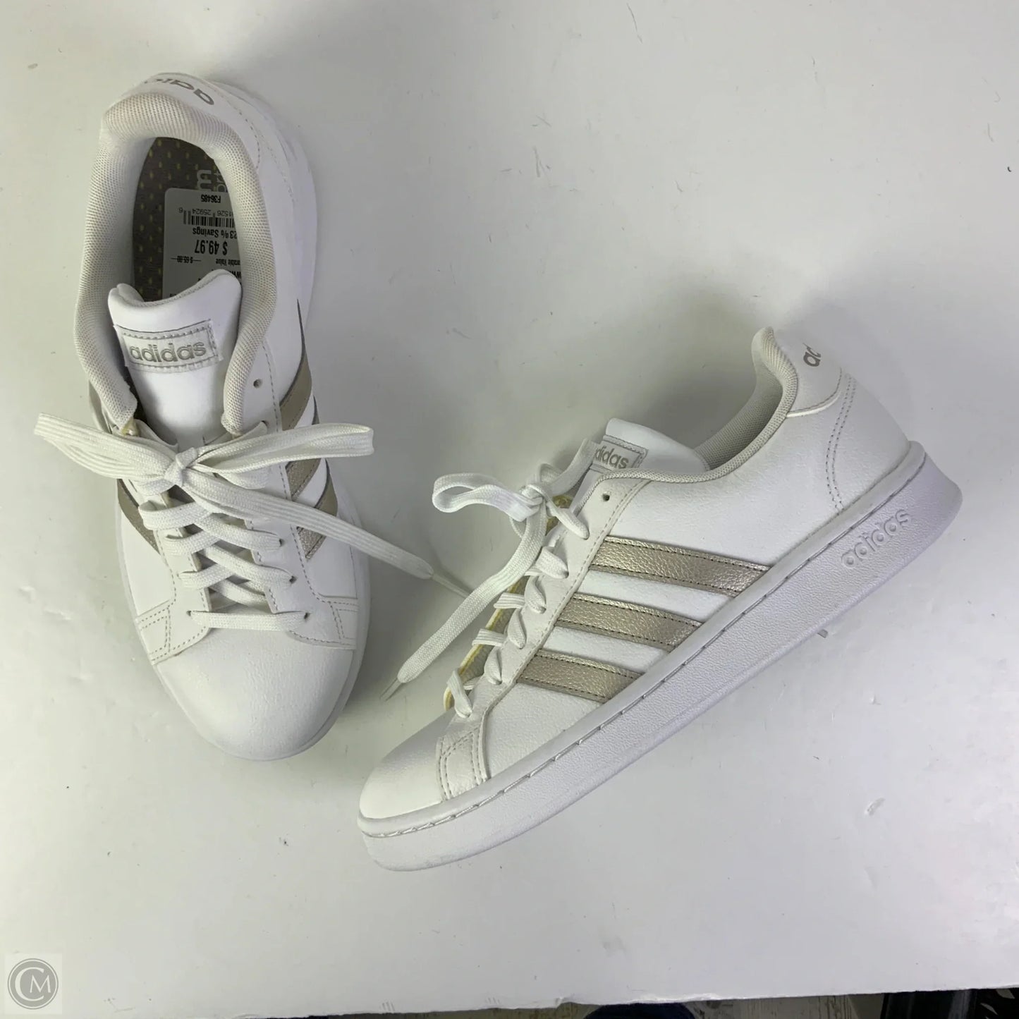 Shoes Athletic By Adidas In White, Size: 9