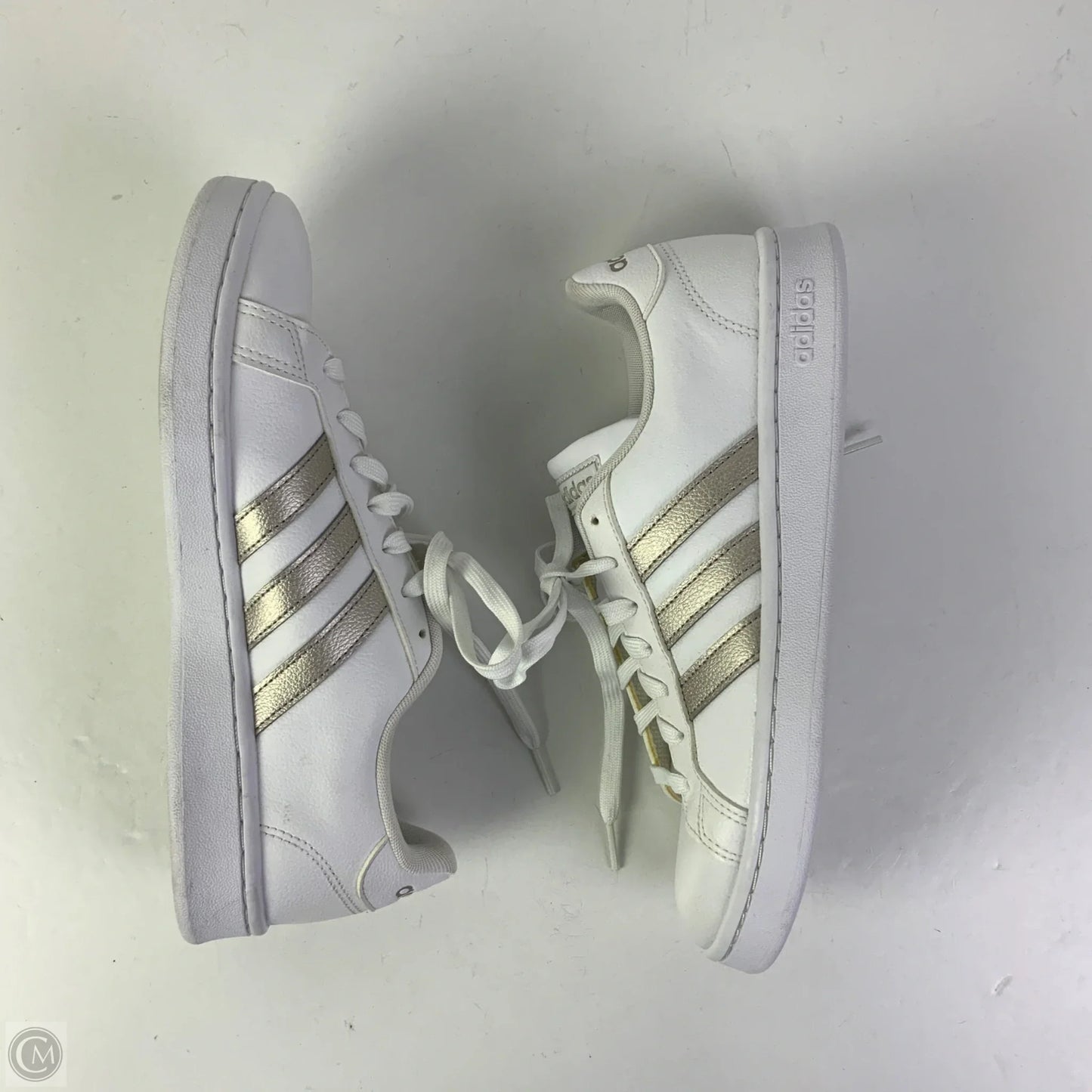 Shoes Athletic By Adidas In White, Size: 9