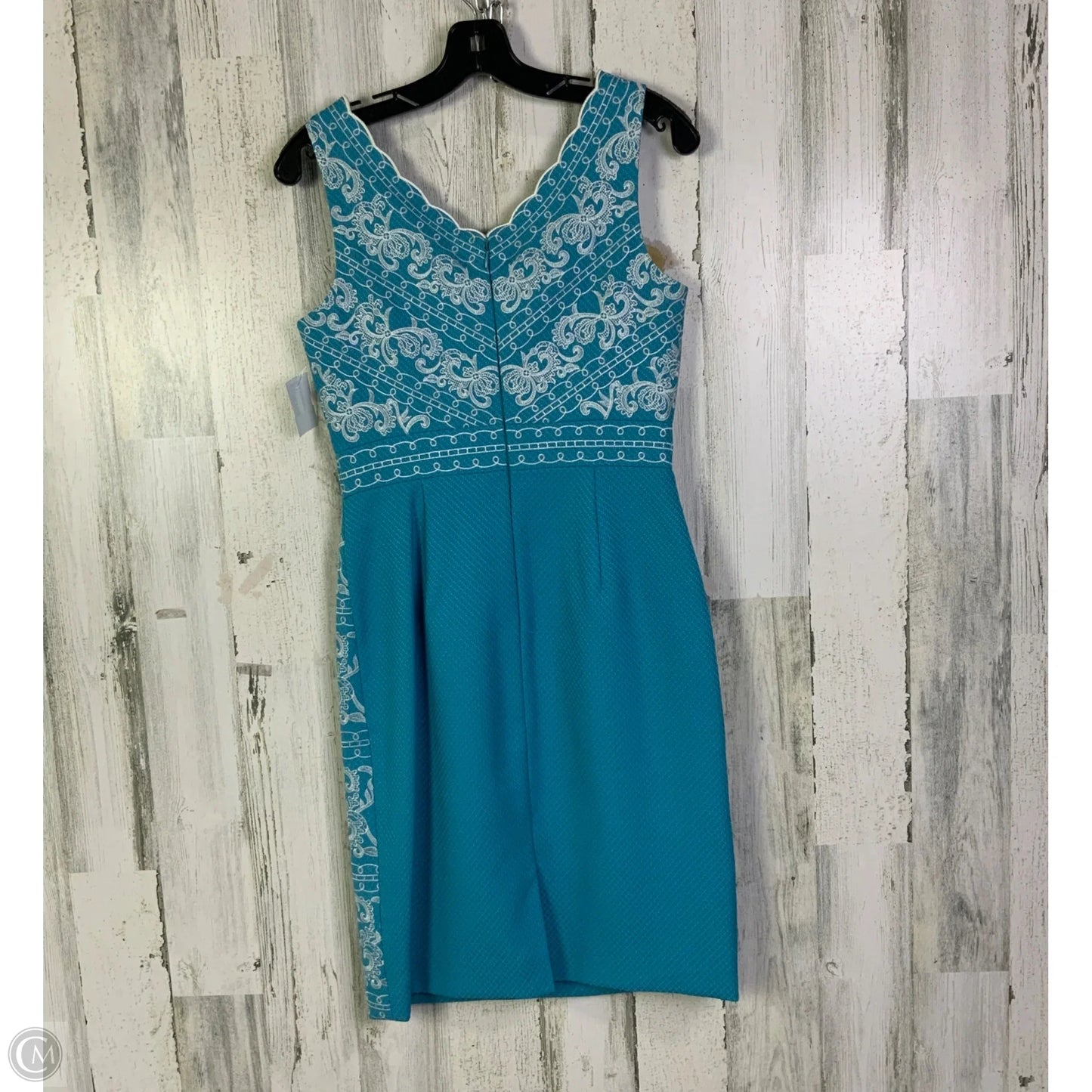 Dress Work By Antonio Melani In Blue & White, Size: S