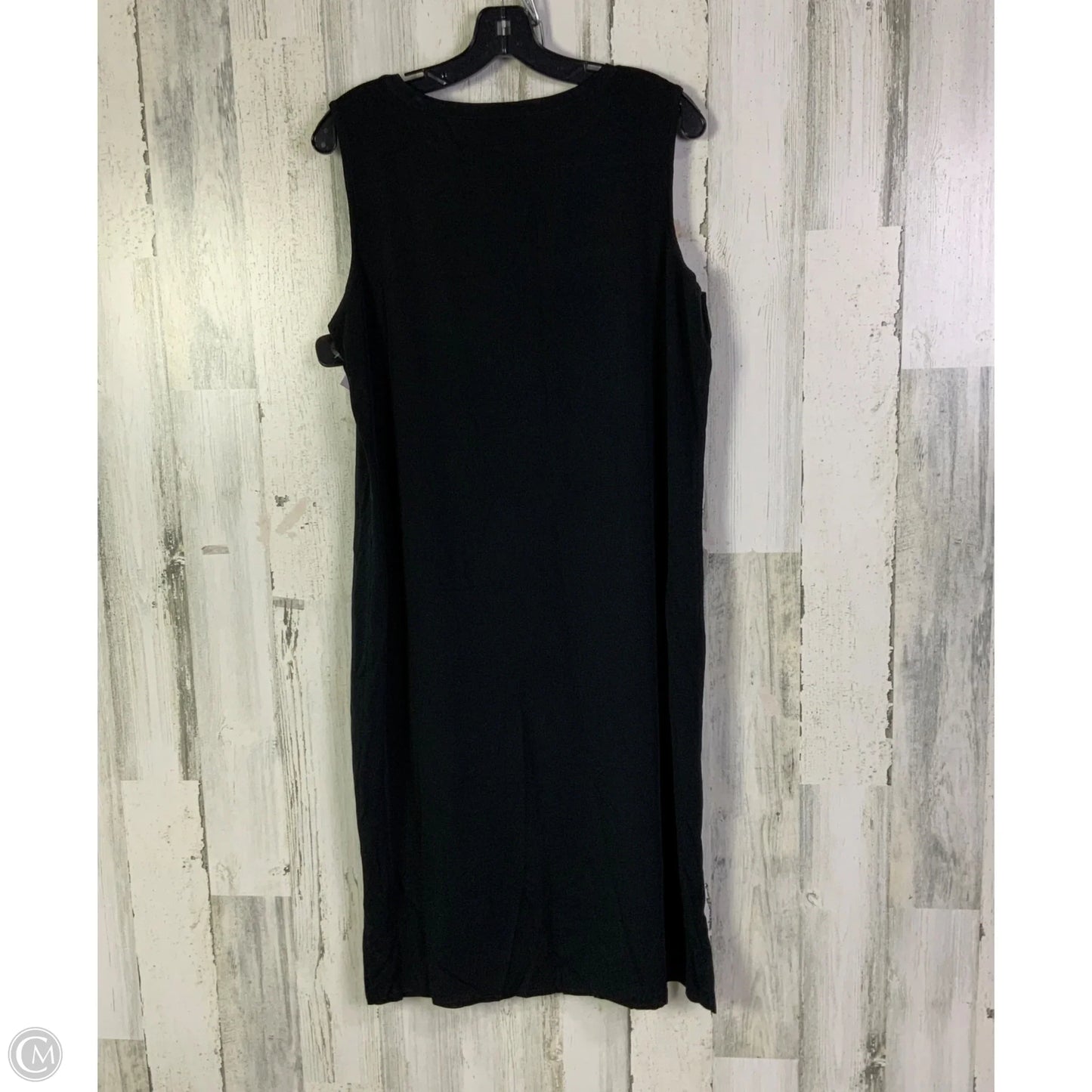 Dress Set 2pc By Ming Wang In Black & Pink, Size: Xl