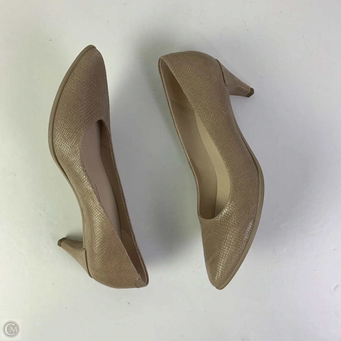 Shoes Heels Kitten By Ecco In Beige, Size: 10