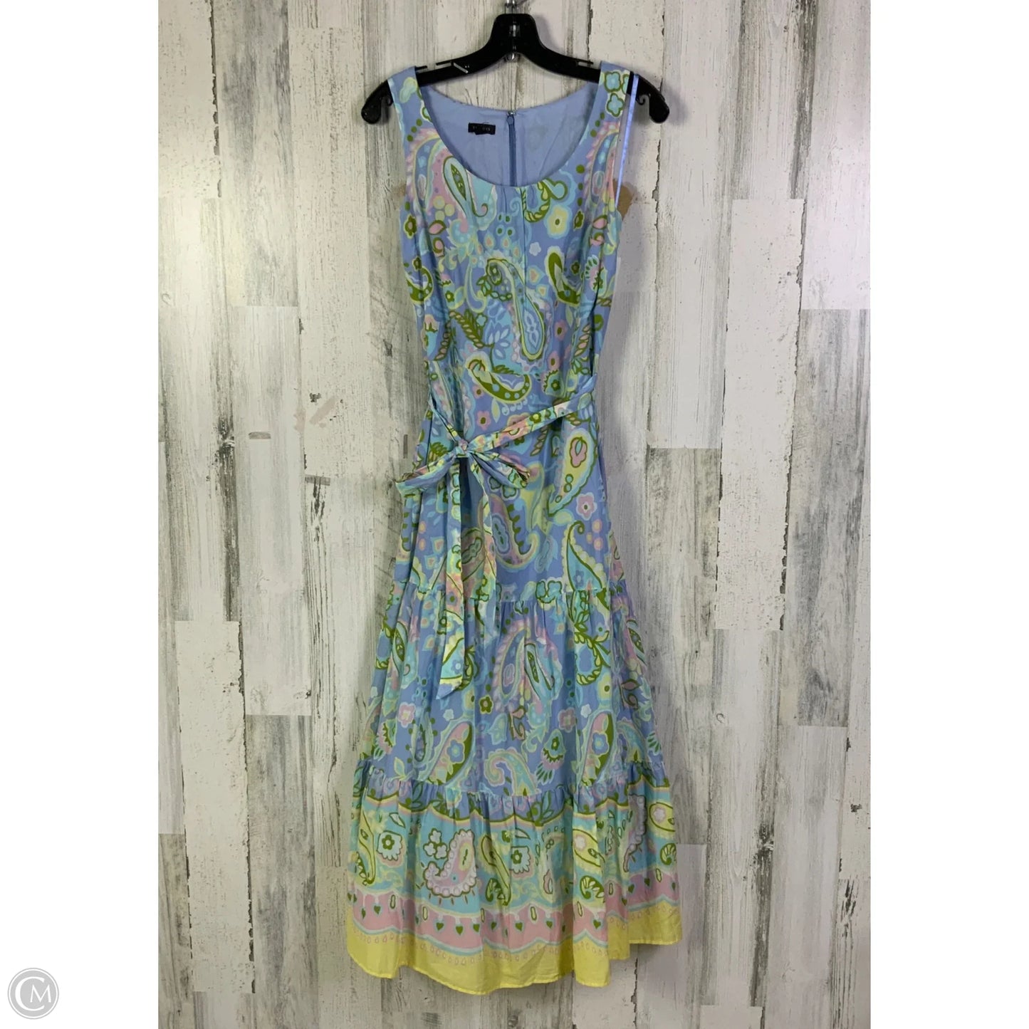 Dress Casual Maxi By Talbots In Blue & Green, Size: S