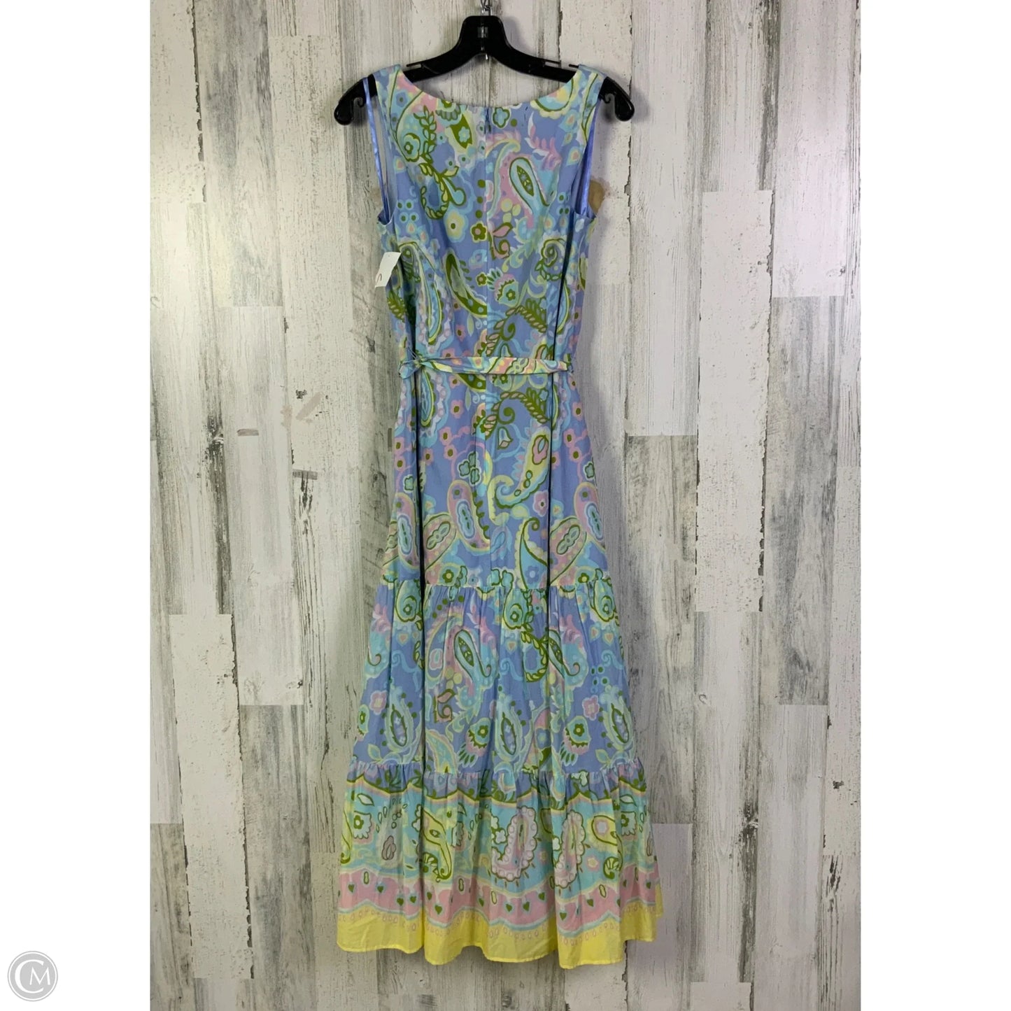 Dress Casual Maxi By Talbots In Blue & Green, Size: S