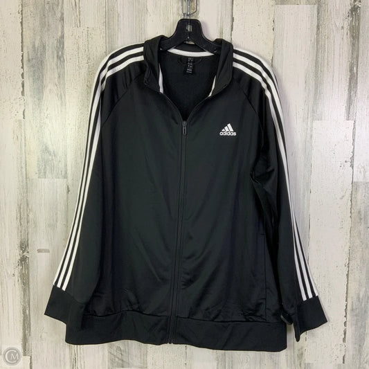 Athletic Pants 2pc By Adidas In Black & White, Size: 2x