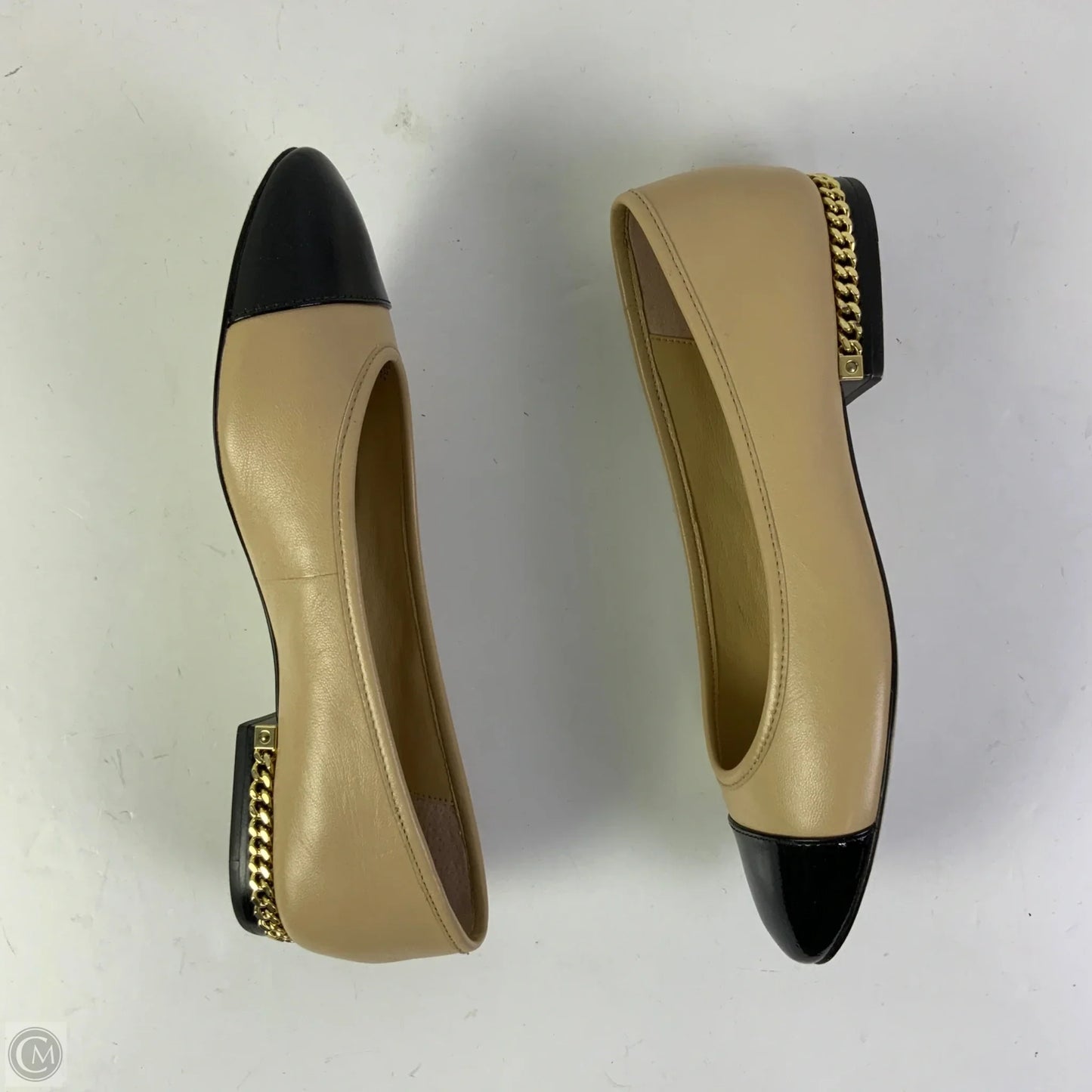 Shoes Flats By Michael By Michael Kors In Black & Tan, Size: 5.5