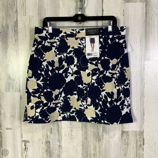 Skort By Rafaella In Blue & Tan, Size: 12