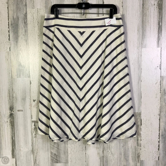 Skirt Mini & Short By Talbots In Blue & White, Size: 10
