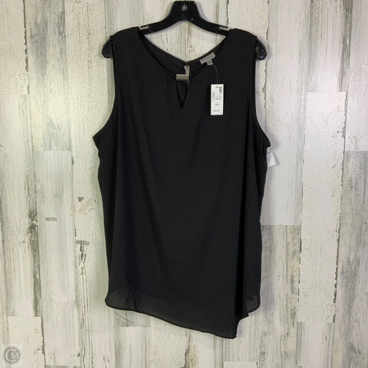 Blouse Sleeveless By Avenue In Black, Size: 1x
