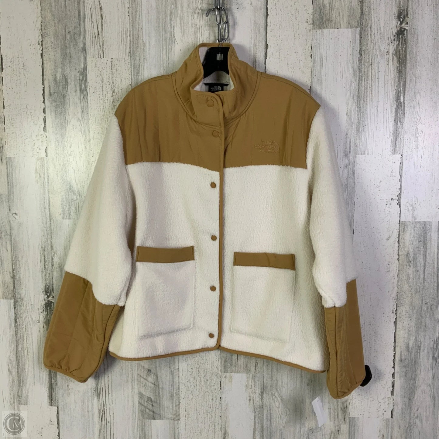 Jacket Fleece By The North Face In Cream & Tan, Size: Xl