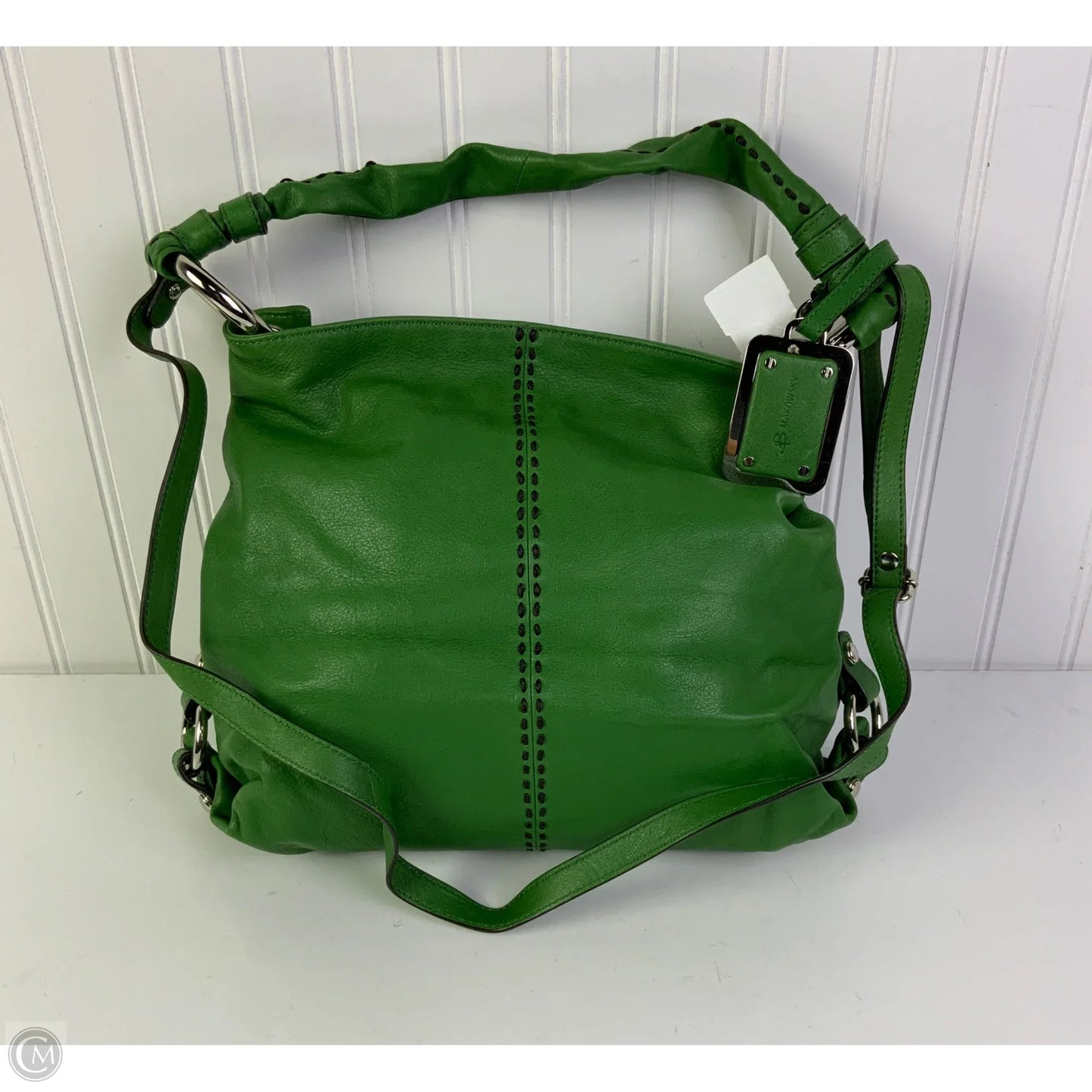 Handbag Leather By B. Makowsky, Size: Medium