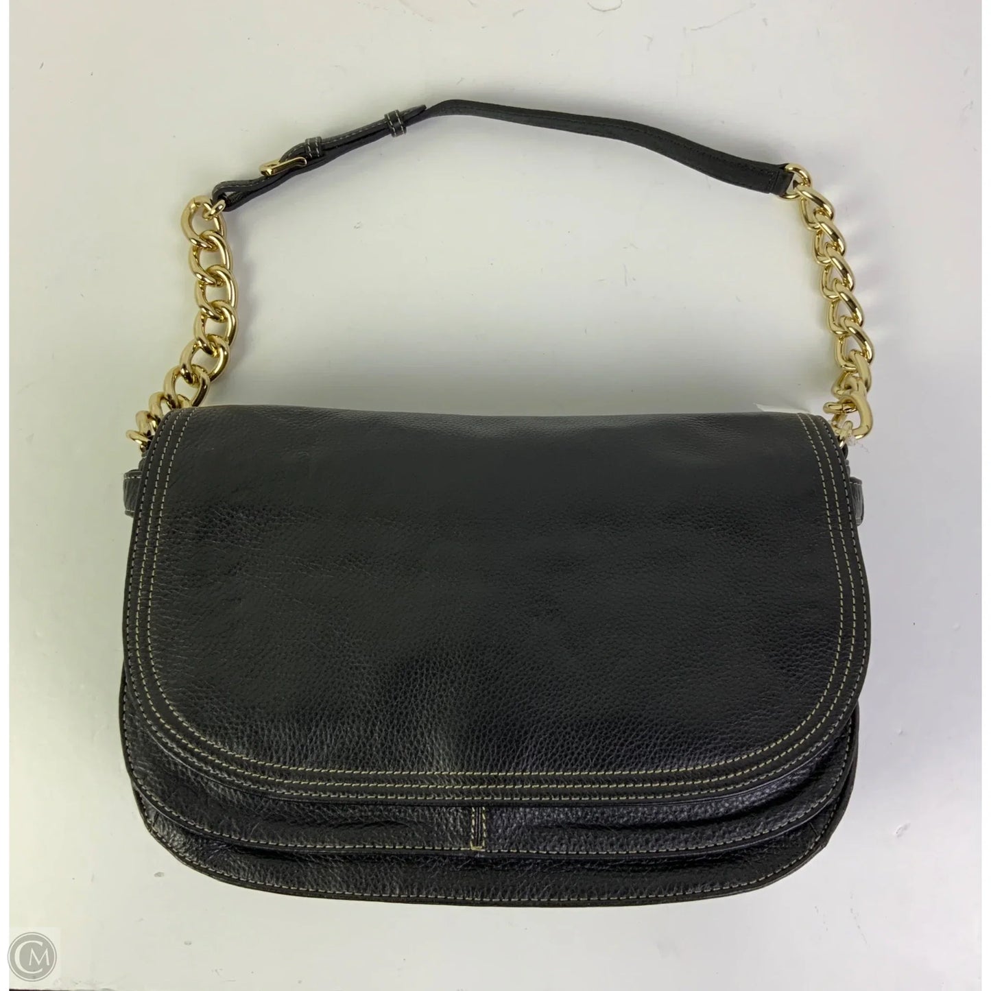 Handbag Leather By Isaac Mizrahi Live Qvc, Size: Medium