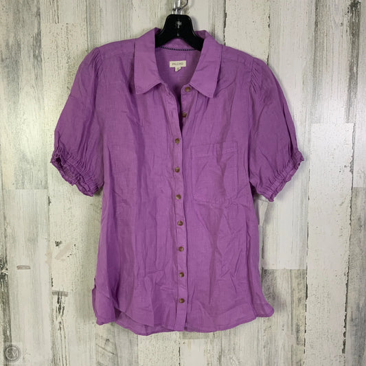Top Short Sleeve By Pilcro In Purple, Size: M