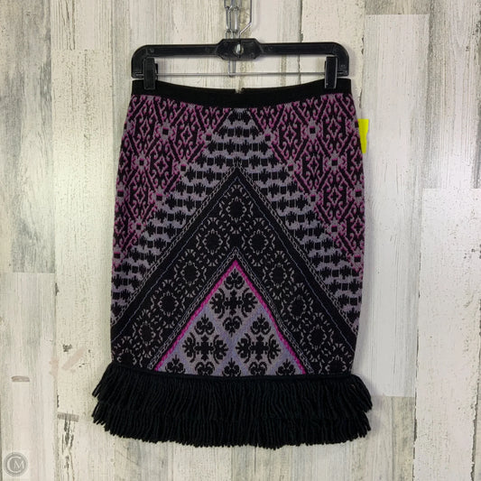 Skirt Mini & Short By Sleeping On Snow In Black & Pink, Size: 8
