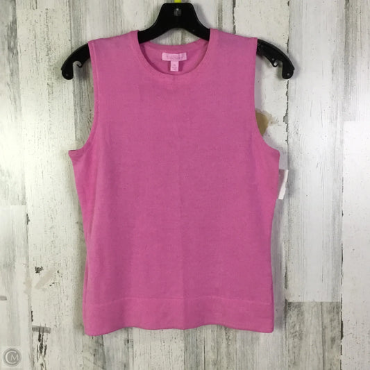 Top Sleeveless Designer By Lilly Pulitzer In Pink, Size: Xs
