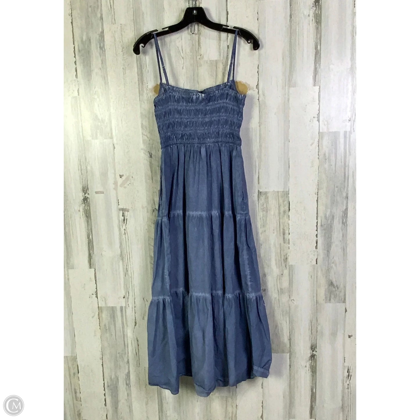 Dress Casual Midi By Gap In Blue, Size: S