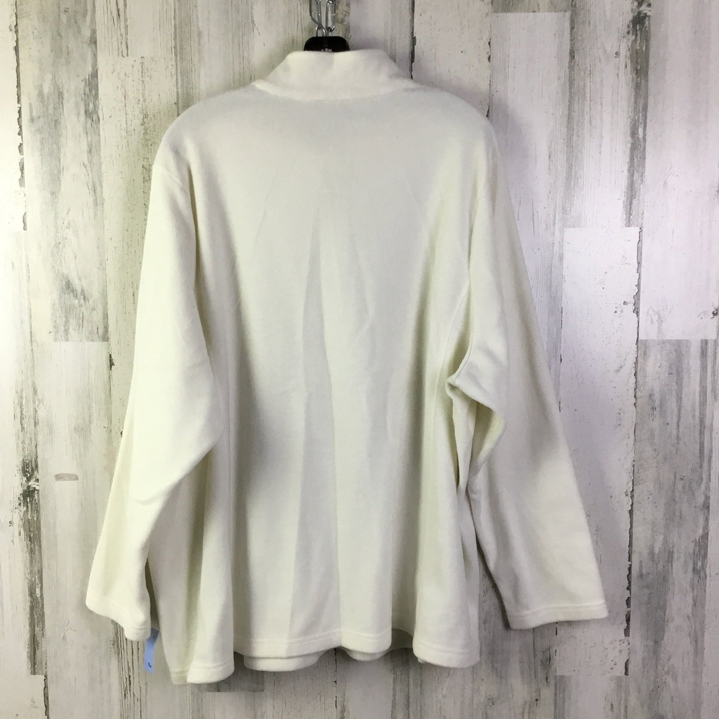 Athletic Top Long Sleeve Collar By Lands End In White