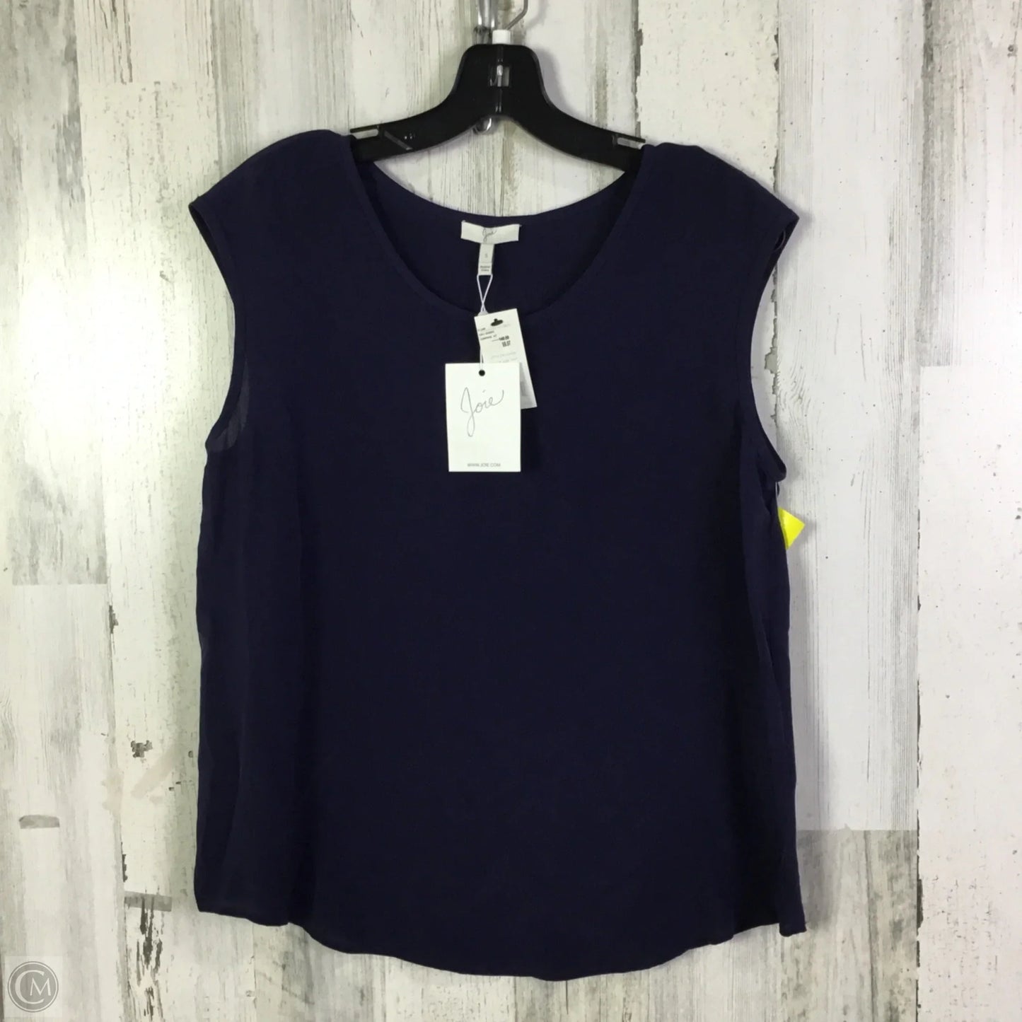 Top Sleeveless By Joie In Navy, Size: S