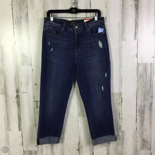 Jeans Cropped By Talbots In Blue Denim, Size: 10