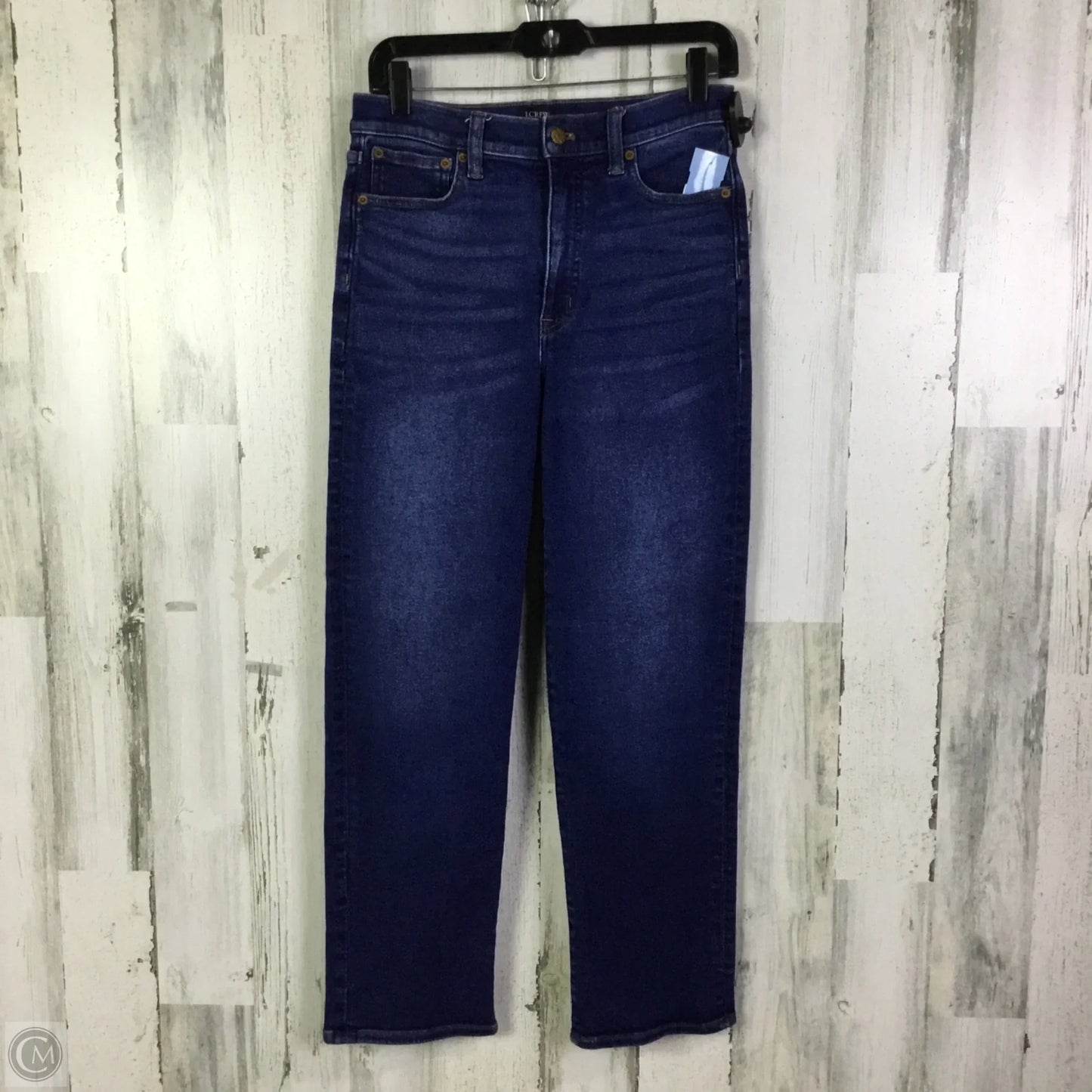 Jeans Straight By J. Crew In Blue Denim, Size: 4