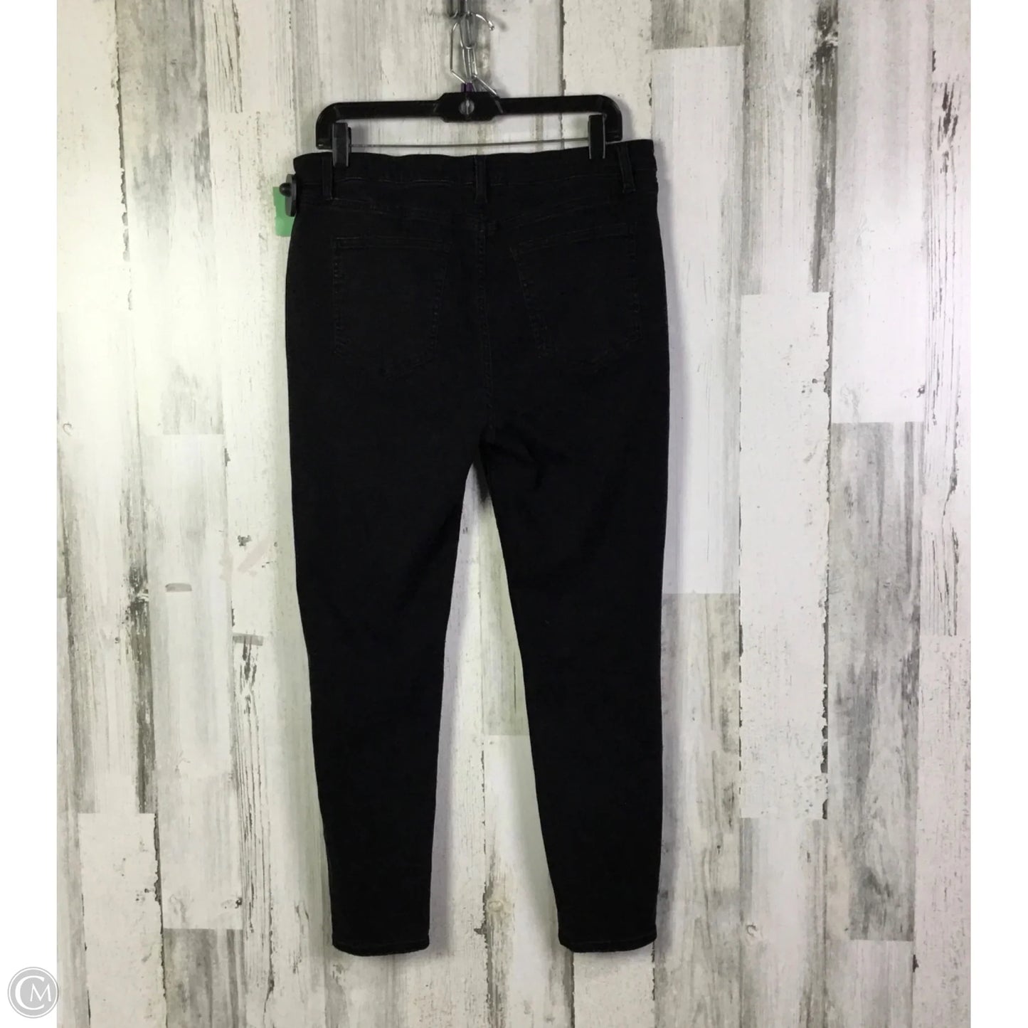 Jeans Skinny By Pistola In Black Denim, Size: 16