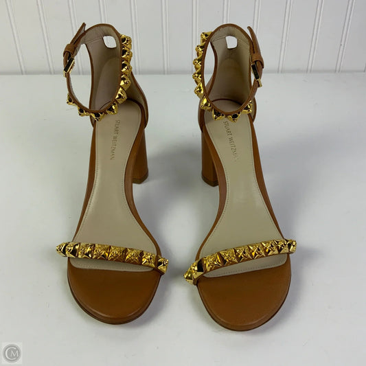 Sandals Designer By Stuart Weitzman In Brown, Size: 6.5