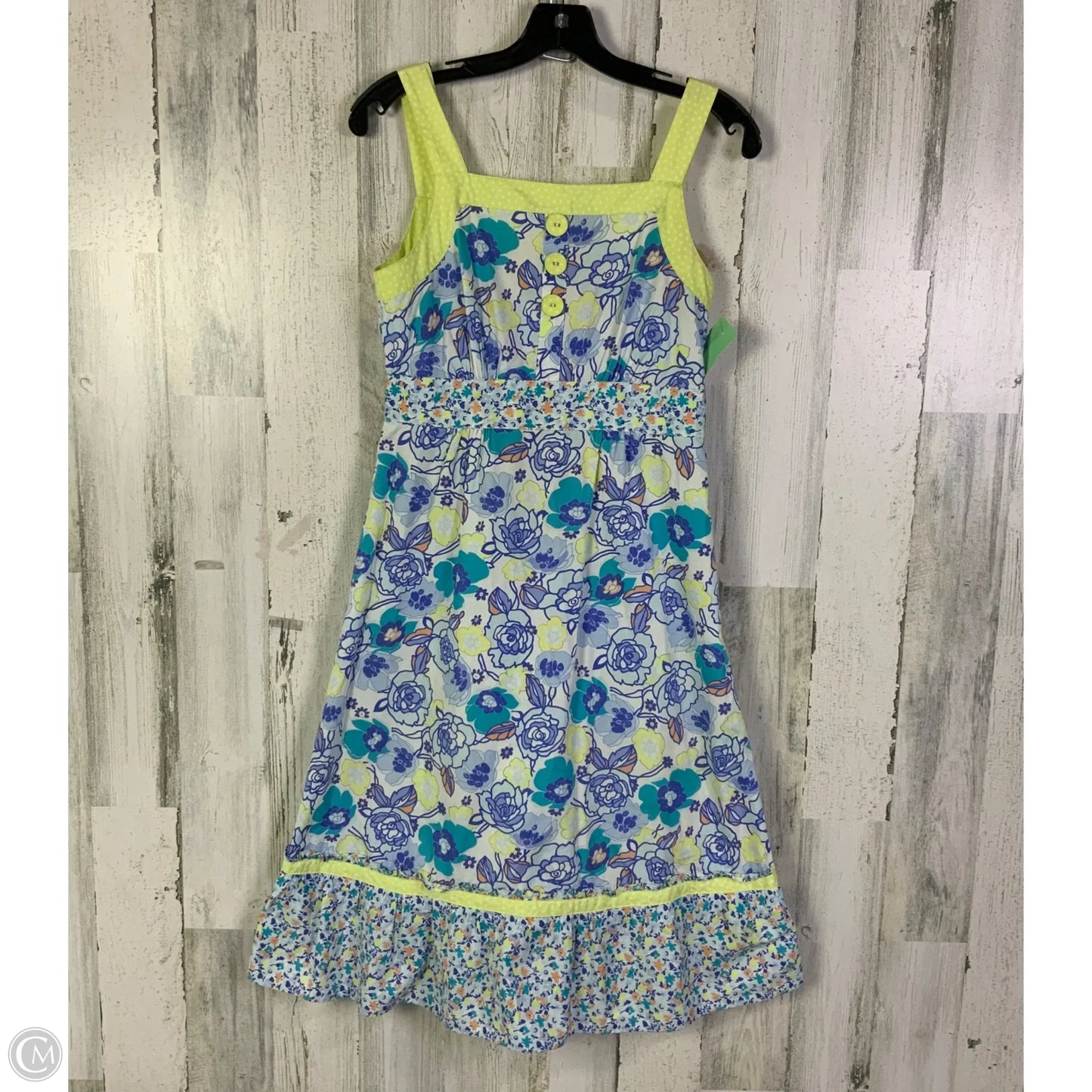 Dress Casual Short By Clothes Mentor In Blue & White, Size: S