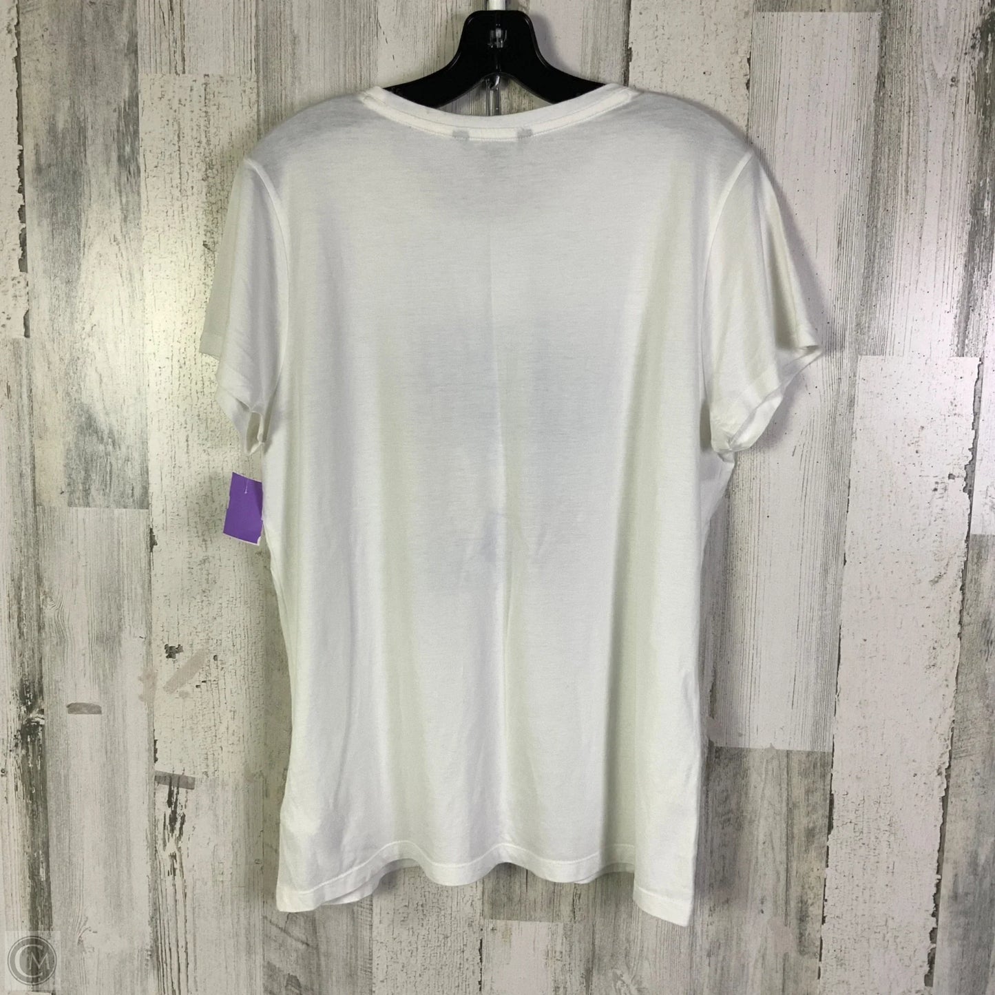 Top Short Sleeve By Lauren By Ralph Lauren In White, Size: Xl