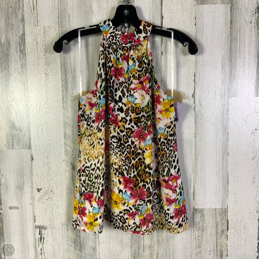 Blouse Sleeveless By Gibson In Animal Print, Size: Xs