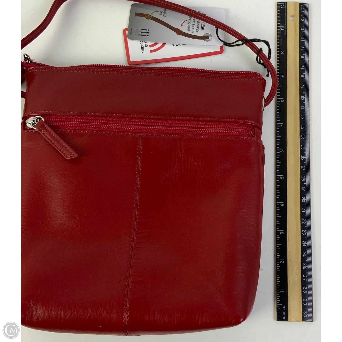 Crossbody Leather By Clothes Mentor, Size: Small