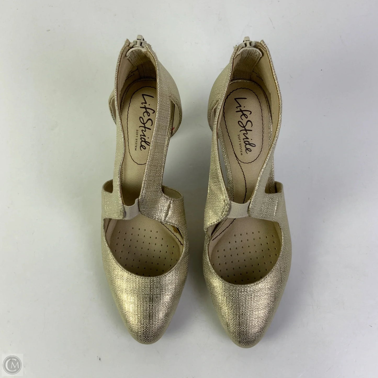Shoes Heels Stiletto By Life Stride In Gold, Size: 6.5