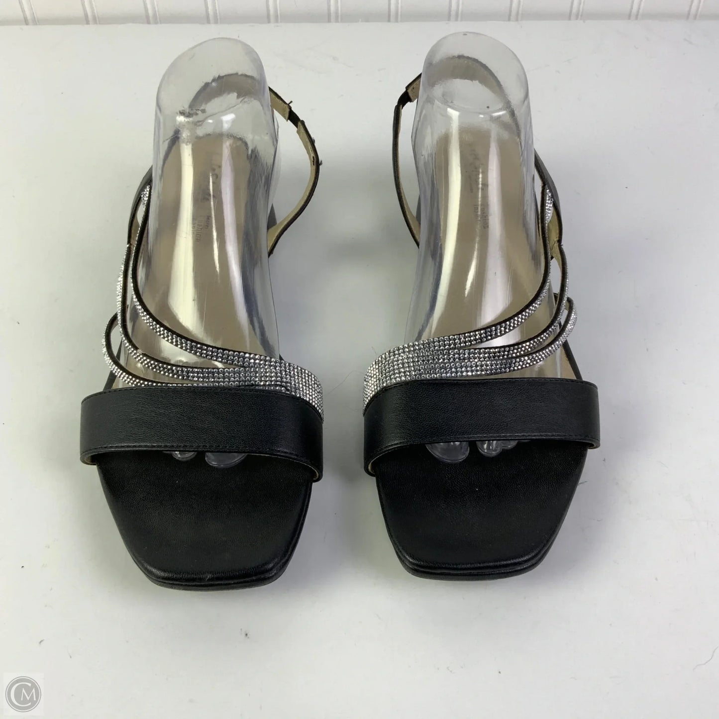 Sandals Heels Kitten By Life Stride In Black, Size: 12