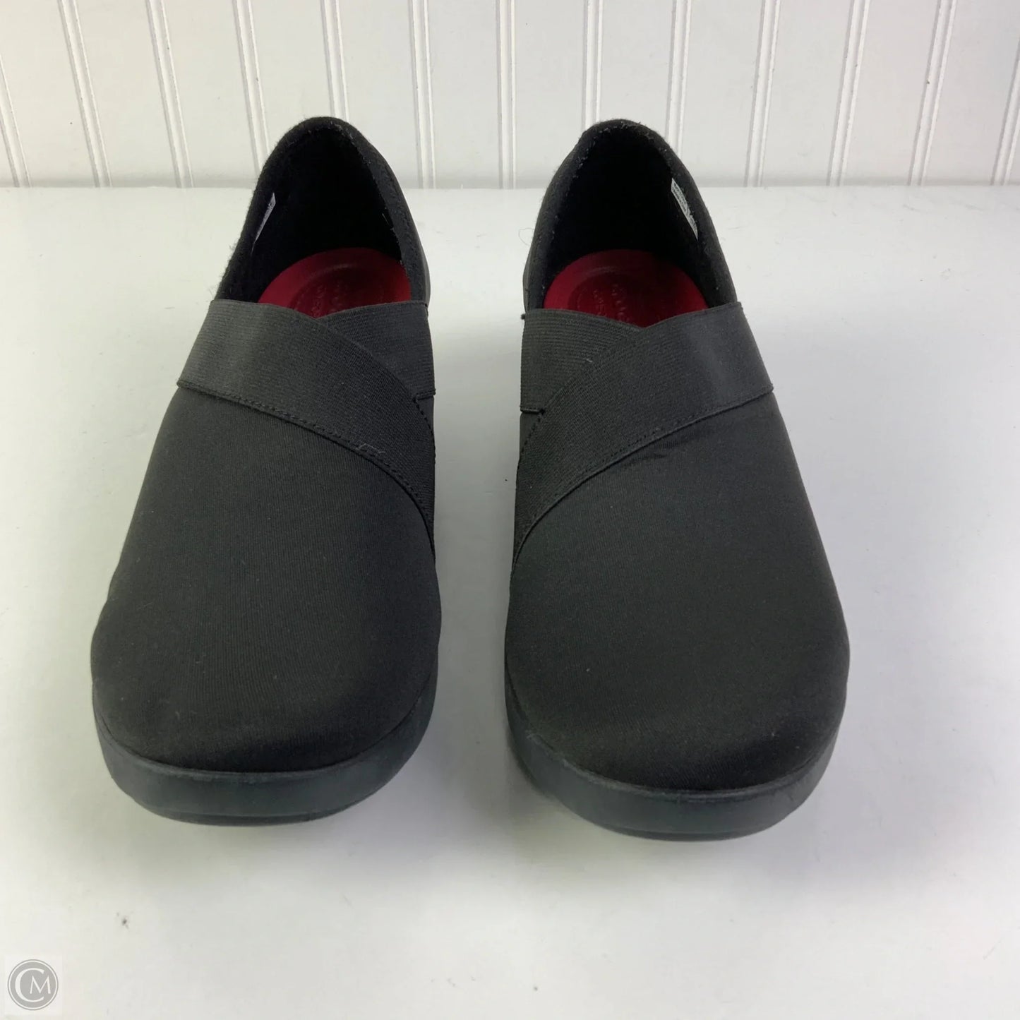 Shoes Heels Wedge By Crocs In Black, Size: 11