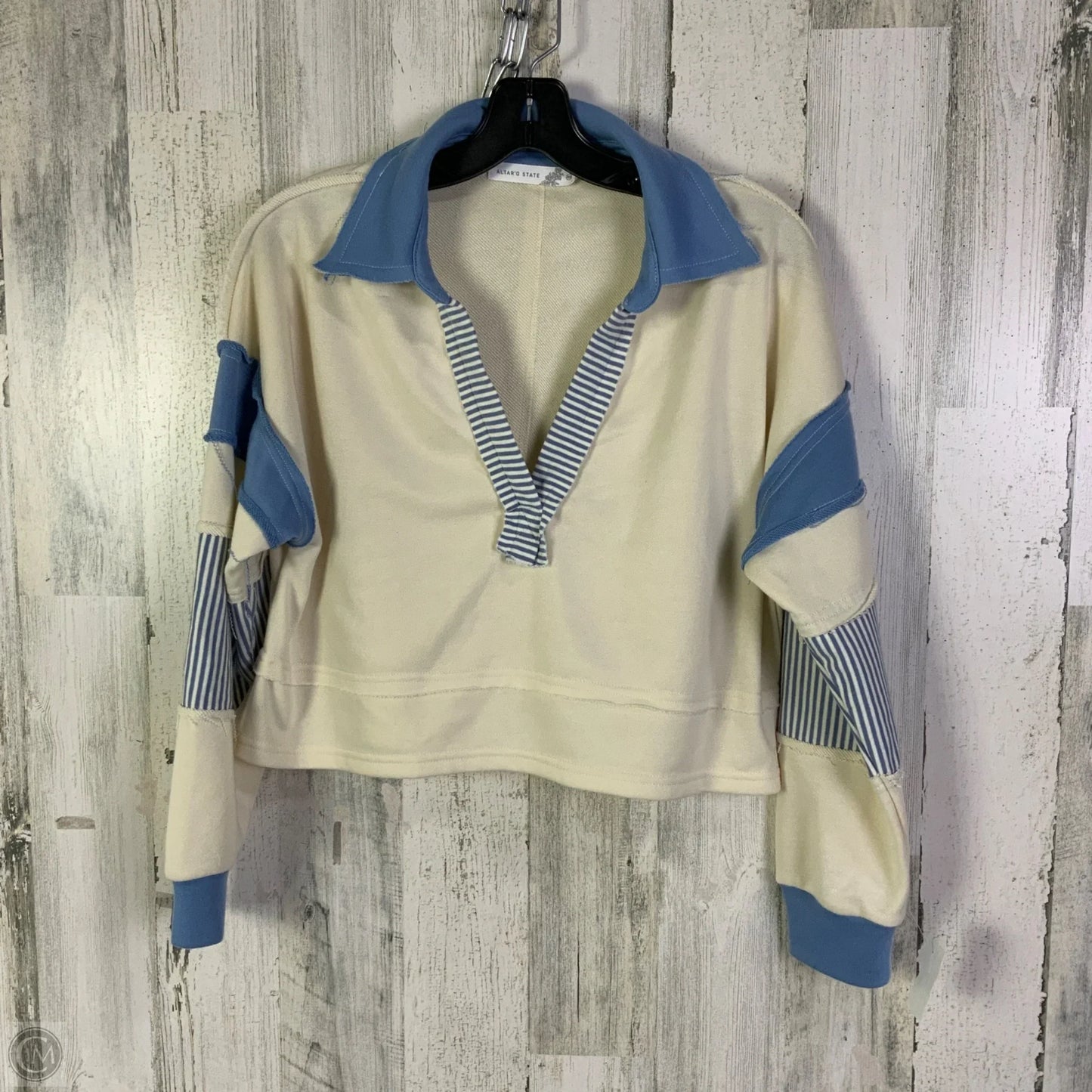 Top Long Sleeve By Altard State In Cream, Size: Xs