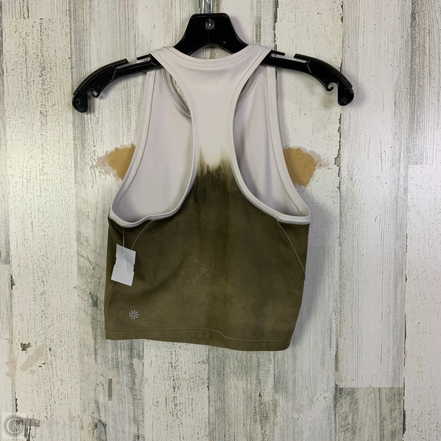 Athletic Bra By Athleta In Green & White, Size: Xs