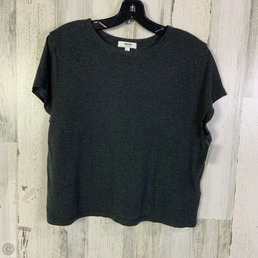 Top Short Sleeve Designer By Agolde In Grey, Size: L