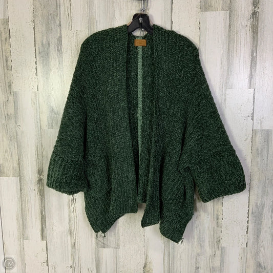 Sweater Cardigan By Pol In Green, Size: S