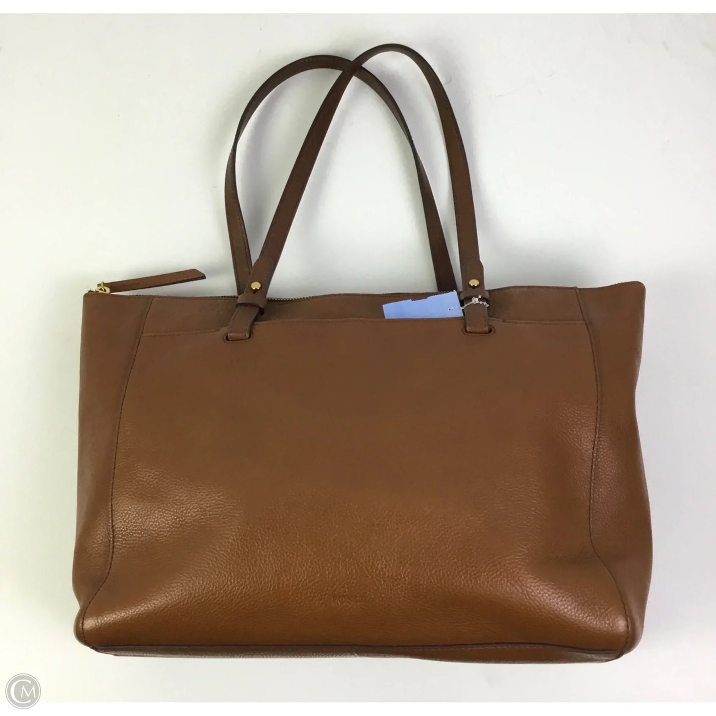 Handbag Leather By Fossil, Size: Large