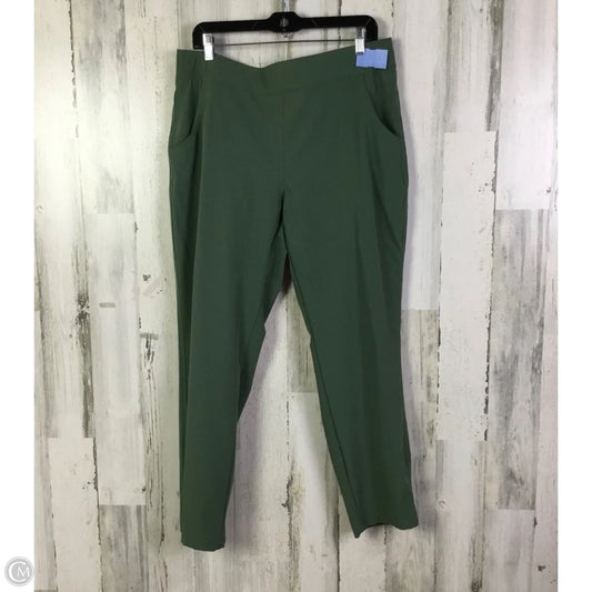Athletic Pants By Eddie Bauer In Green, Size: L