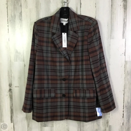 Blazer By Steve Madden In Grey & Red, Size: L