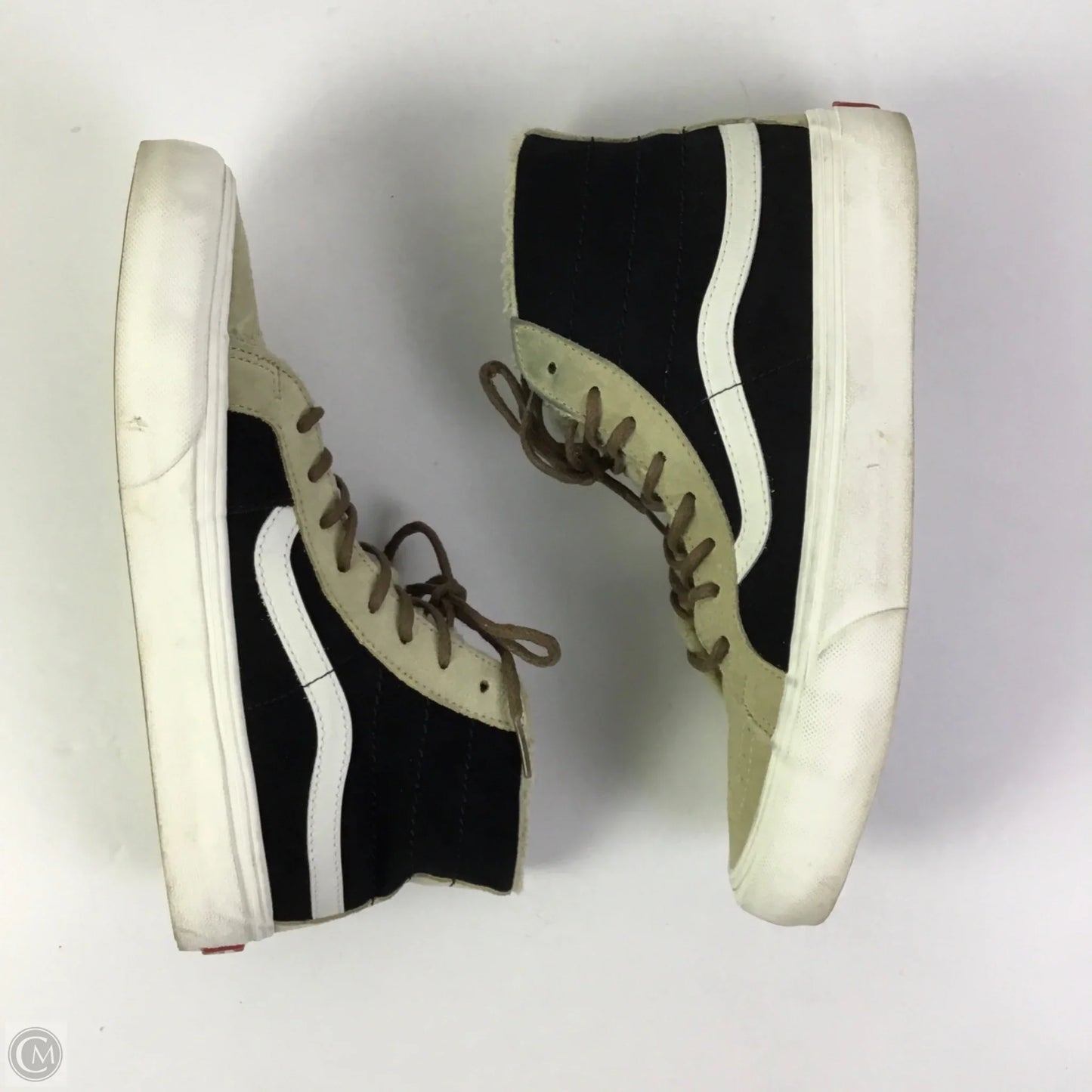 Shoes Sneakers By Vans In Black & Tan, Size: 9.5