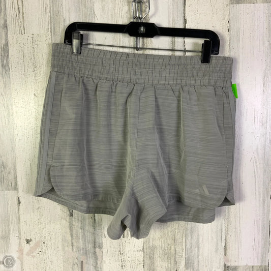 Athletic Shorts By Adidas In Grey, Size: Xl