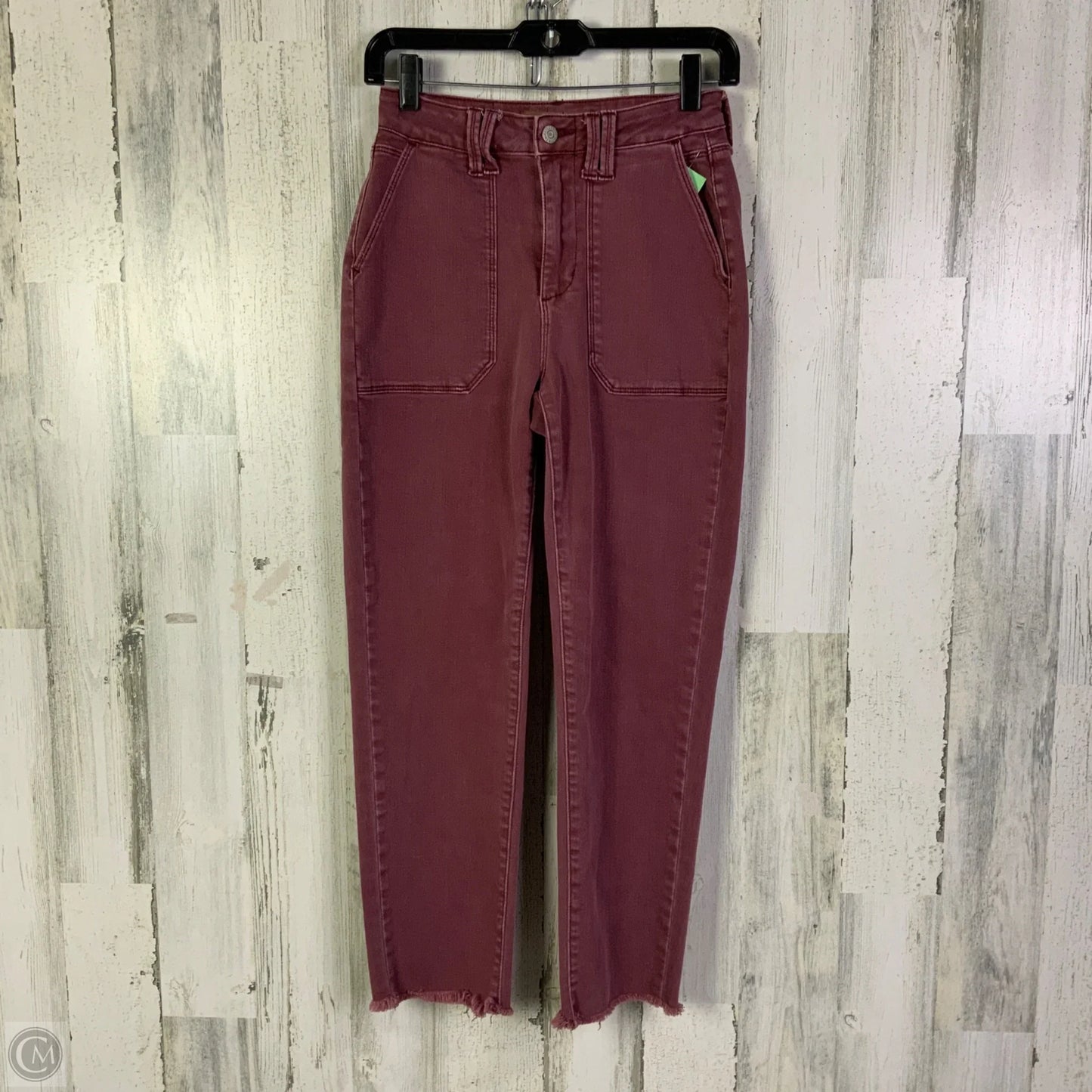 Jeans Straight By Judy Blue In Red Denim, Size: 0