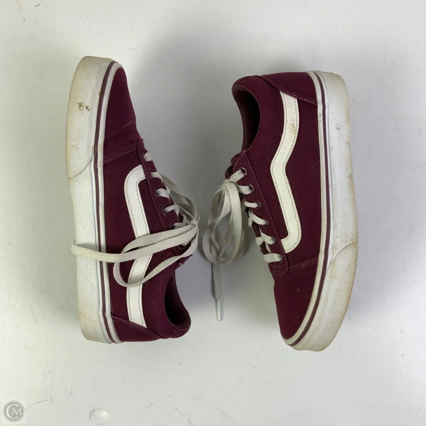 Shoes Sneakers By Vans In Maroon, Size: 5