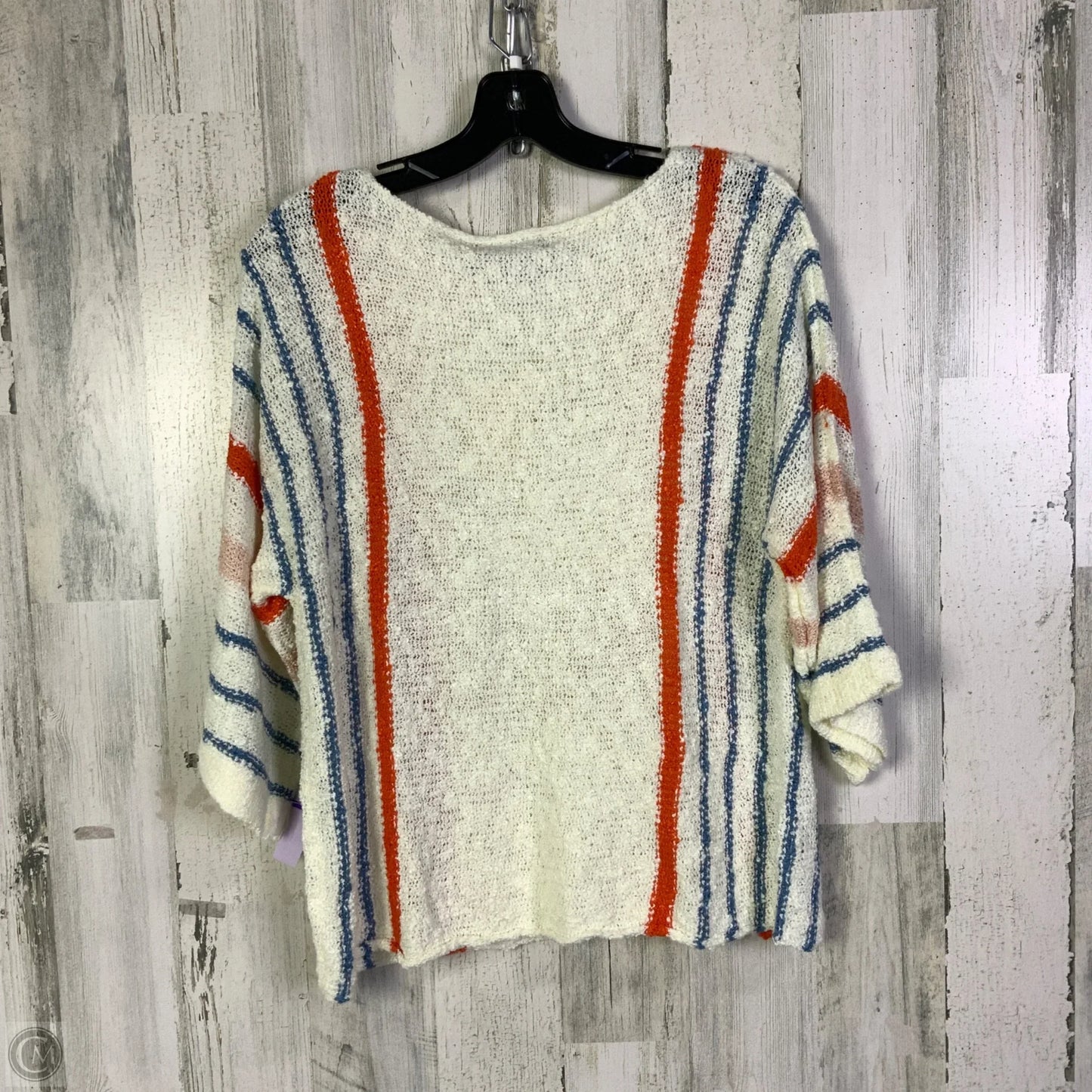 Sweater By Dokotoo In Orange & White, Size: S