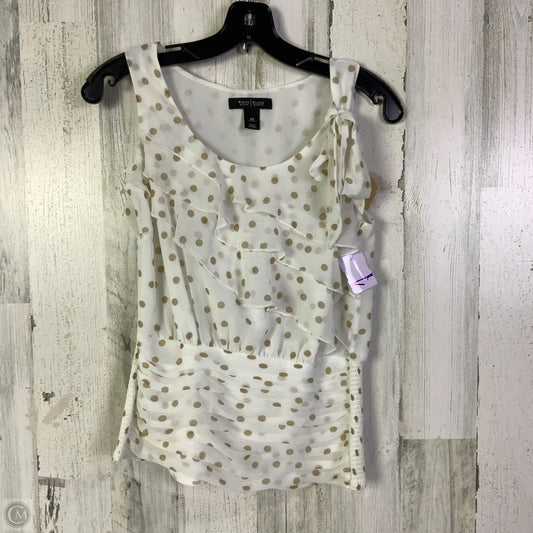 Blouse Sleeveless By White House Black Market In White, Size: Xs